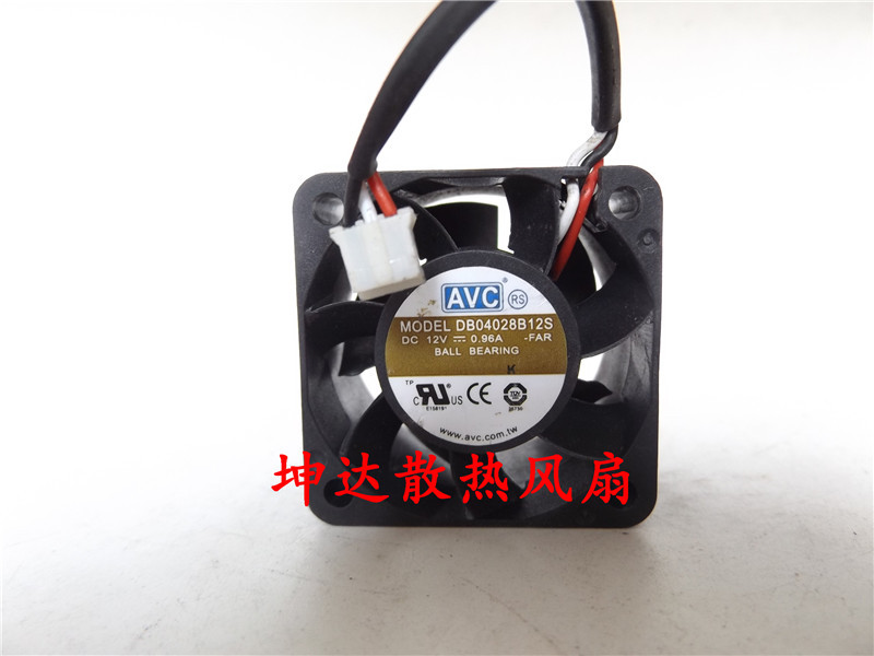1 PCS AVC Fan DB04028B12S DC 12V 0.96A 4CM 4028 3 PIN cooling fan