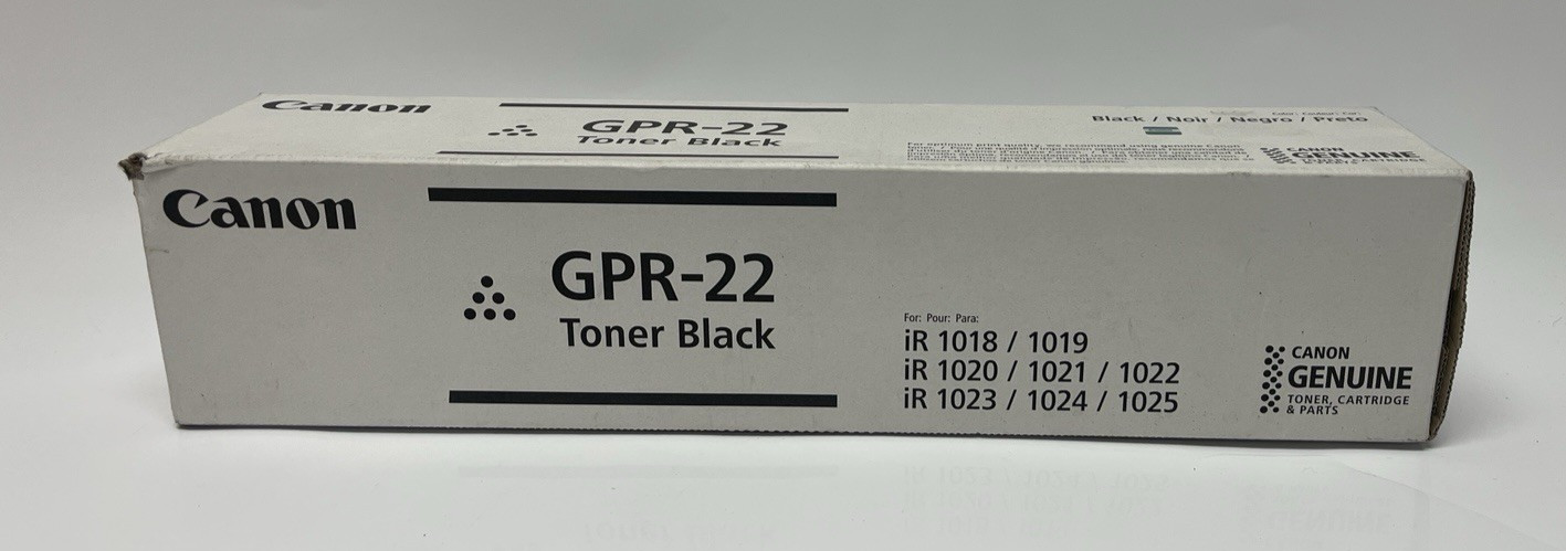 CANON GENUINE GPR-22 BLACK TONER CARTRIDGE SEALED NEW
