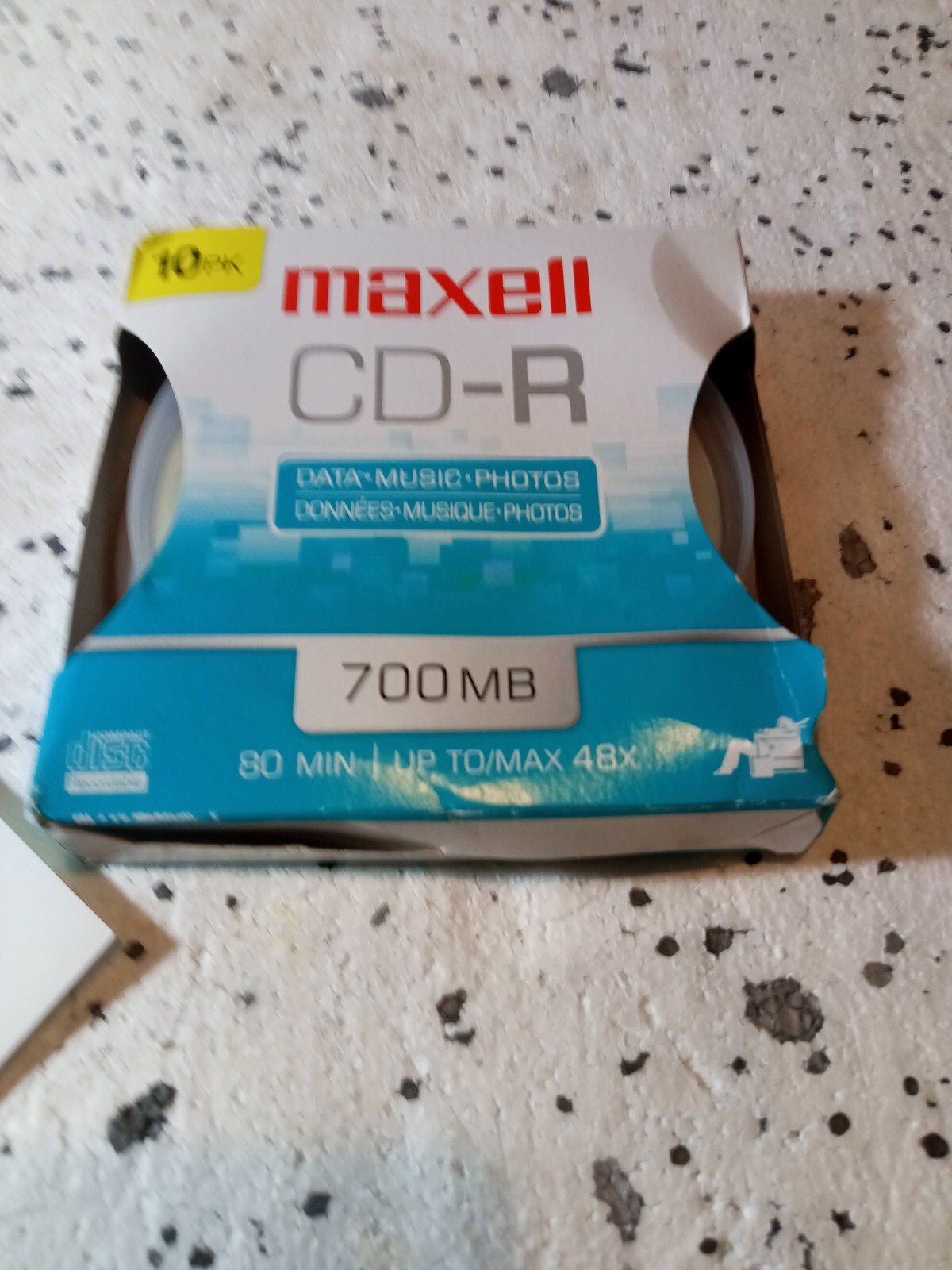 Maxwell CD-R 10 Pack 700 MB 80 min Data Music Photos - Brand New