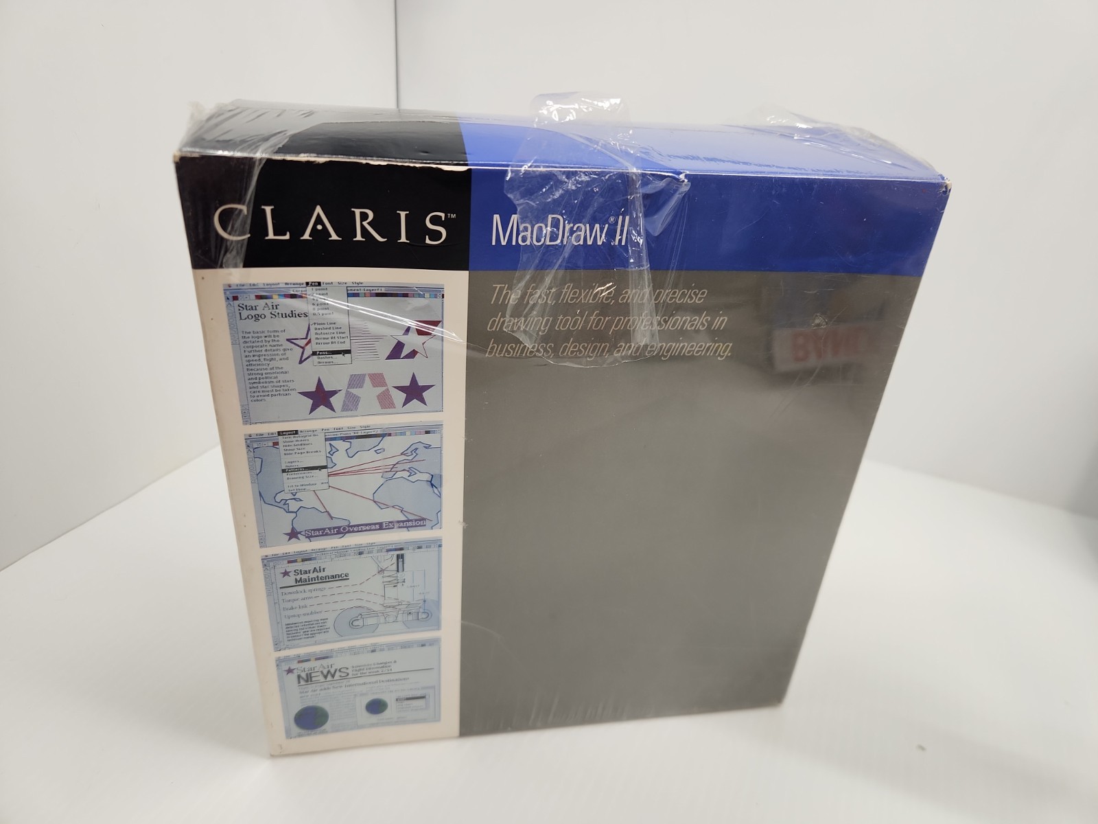 Claris Macdraw II 83900 New Sealed 1988 Apple Macintosh (Tear On Original Seal)