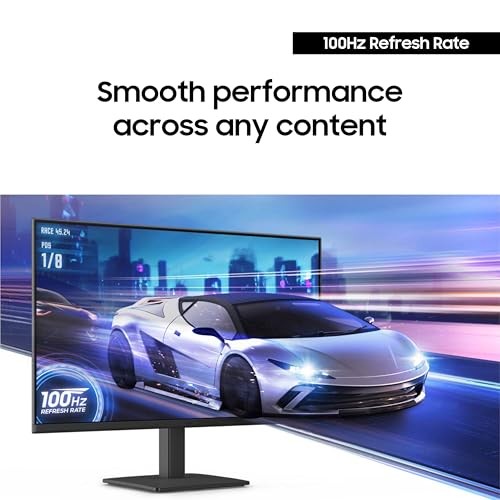 SAMSUNG 27" (S30GD) ESSENTIAL MONITOR WITH IPS PANEL AND TILT ONLY -  BLACK