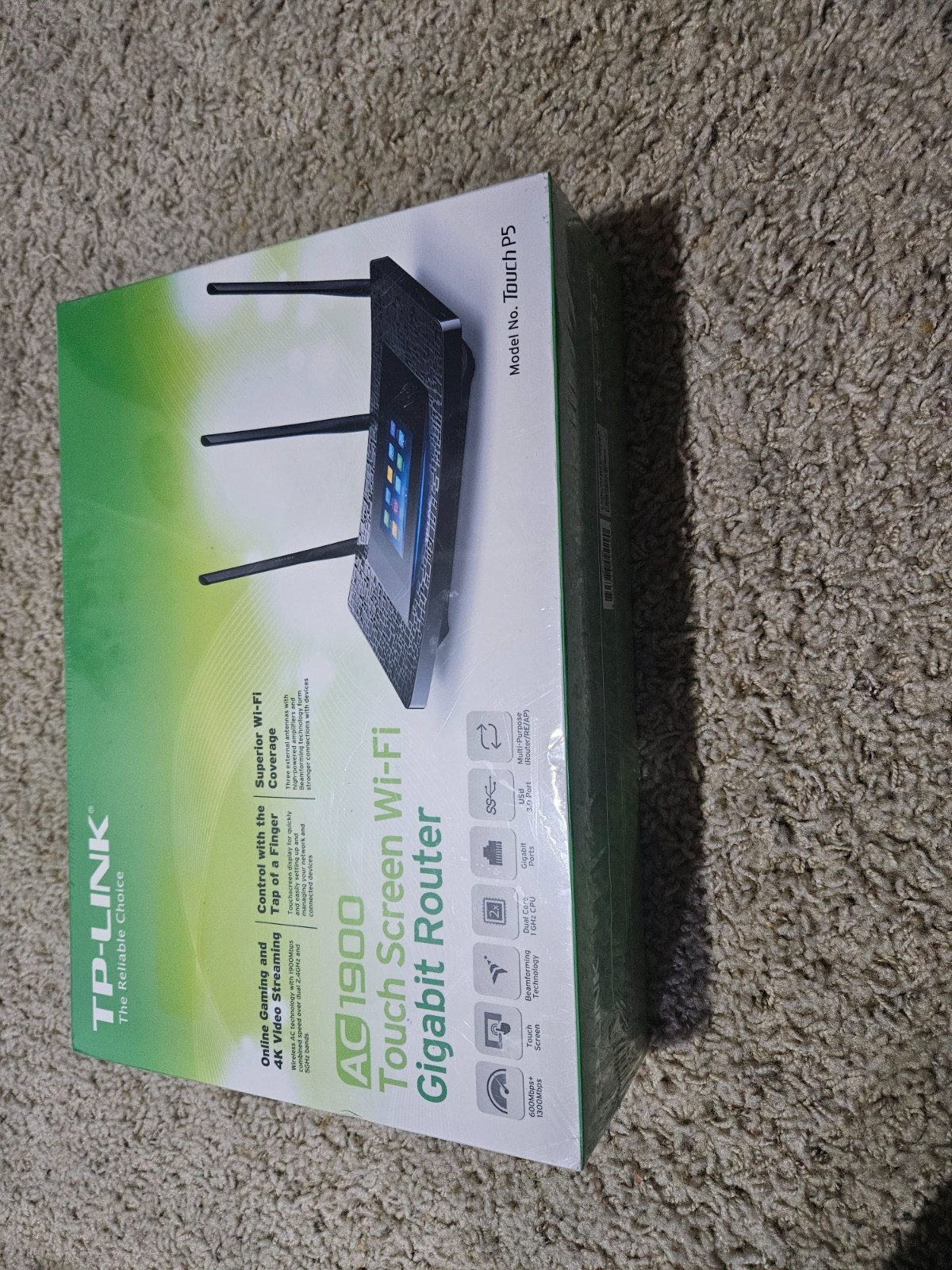 TP-LINK Touch P5 AC1900 Wireless Gigabit Router Dual 2.4 GHz and  5GHz bands