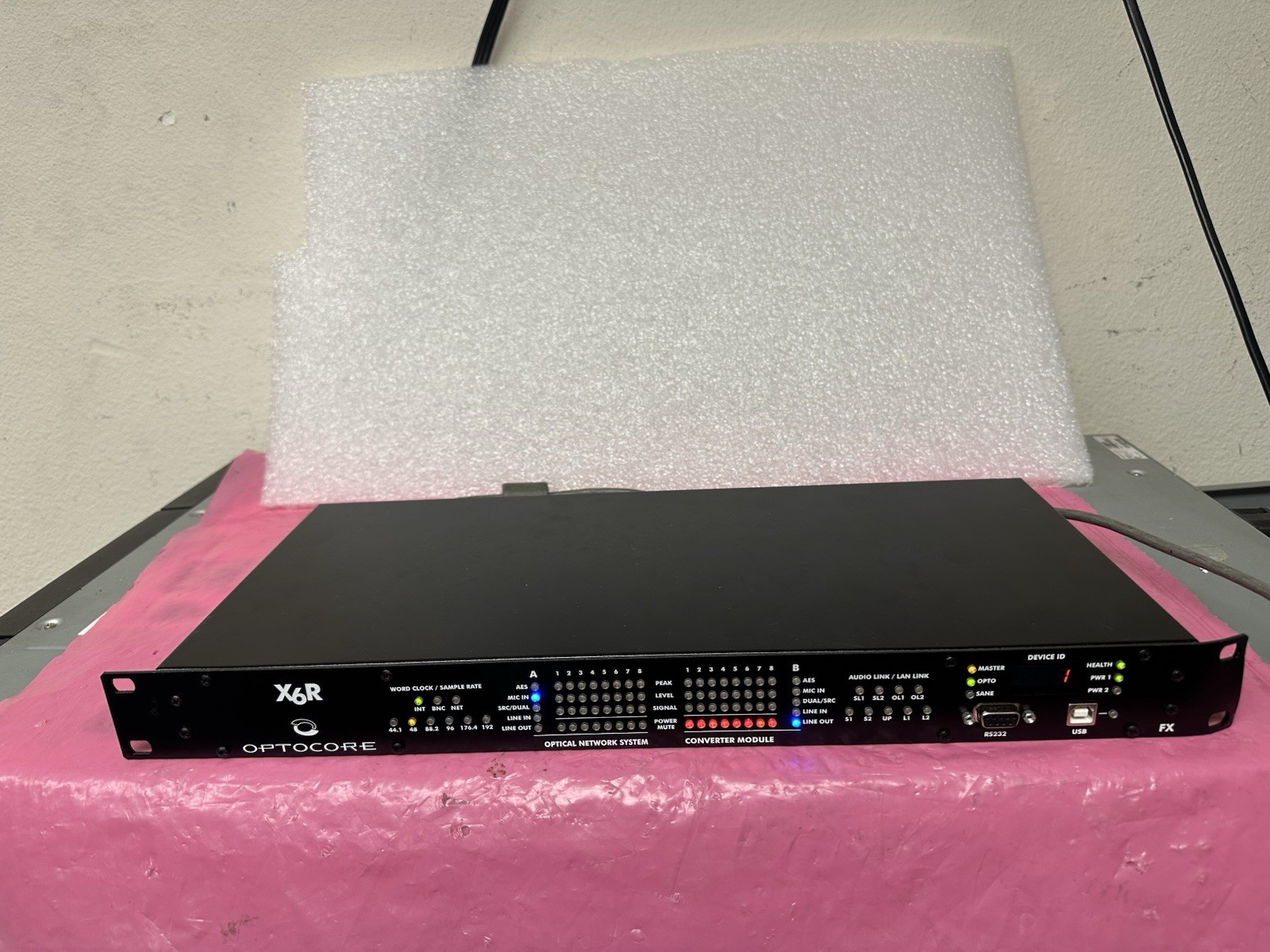 Clear-Com ProGrid PG16-8MI-8LO-FX Optocore Fiber Audio Interface 8 Mic / 8 Line