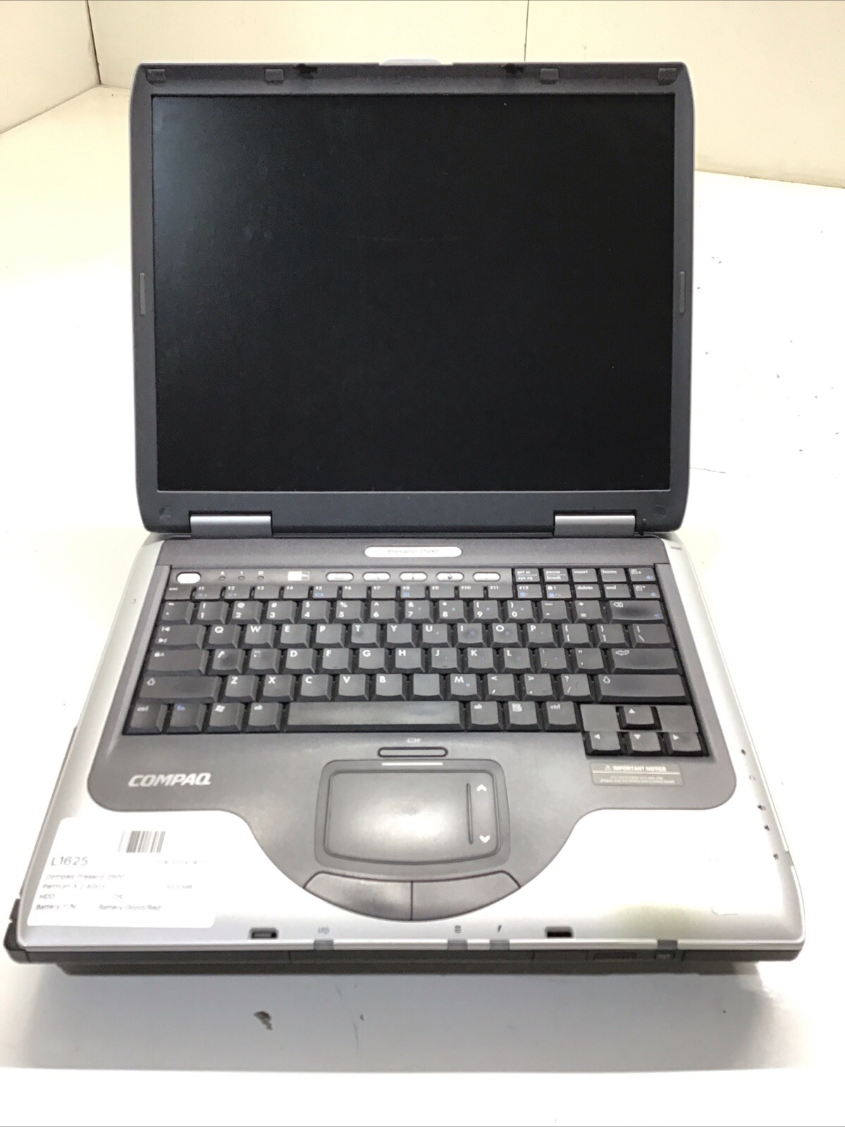Compaq Presario 2500 - Pentium 4 2.4GHz 503 MB NO HDD No Batt
