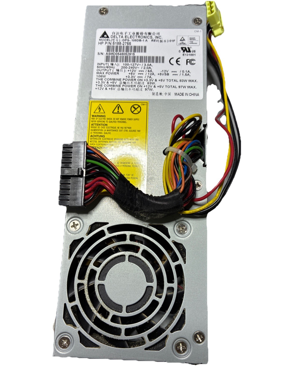 Delta DPS-108DB-1 A Power Unit Tested Working