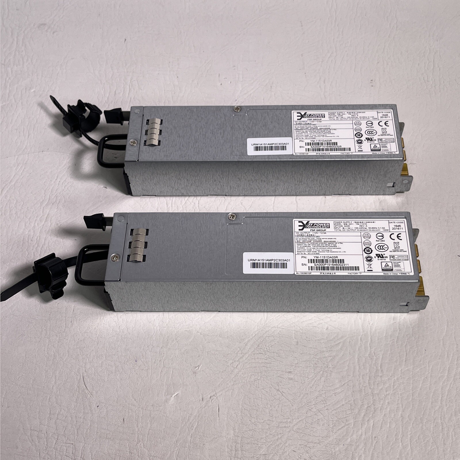 LOT OF 2x 3Y POWER TECHNOLOGY | YM-1151D | 150W | YM-1151DA03R | Power Supply