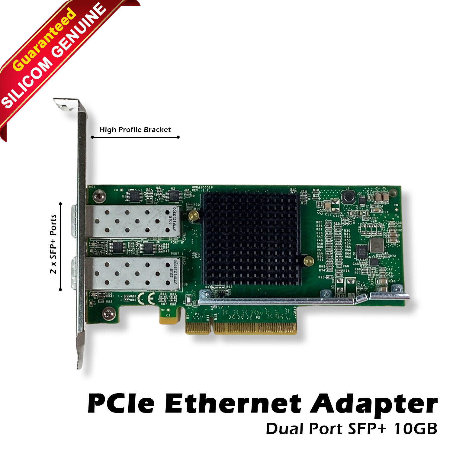 Silicom PE210G2SPI9AE-XR-NU 2-Port 10GbE SFP+ PCIe ADTR Intel X520 High Profile
