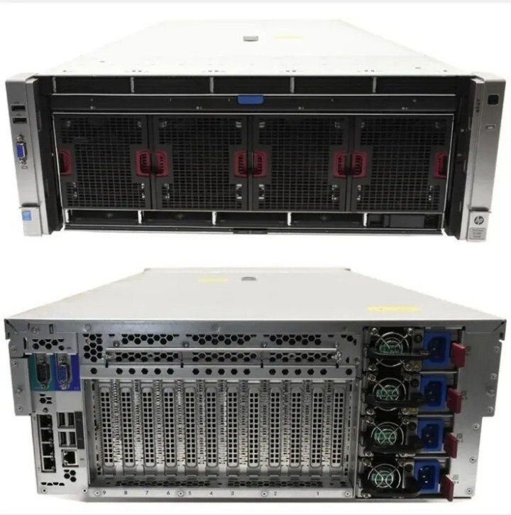 HP Proliant DL580 G8 4x Xeon E7-4820 v2 2.8ghz 60-Cores 384GB 4x 1200w ( No HD )