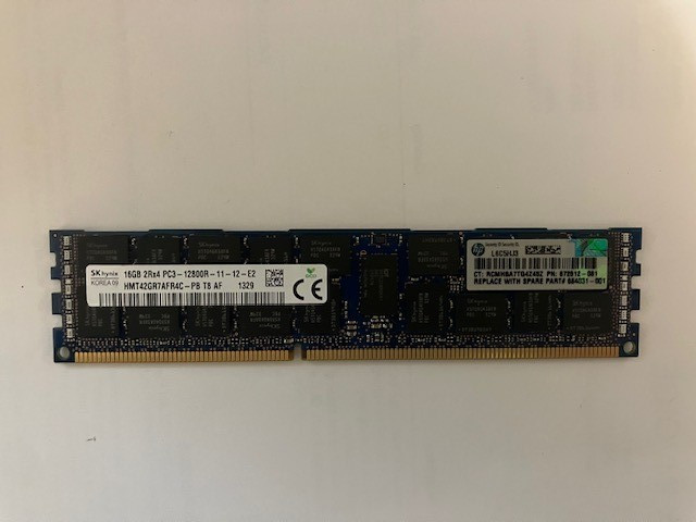 32GB HP (2x16) 2Rx4 PC3-12800R ECC Reg Enterprise Server RAM RDIMM 1600Mz