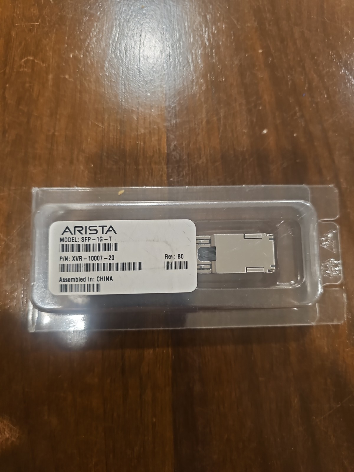ARISTA SFP-1G-T RJ-45 1000BASE-T XVR-00007-02 1GbE Copper Transceiver