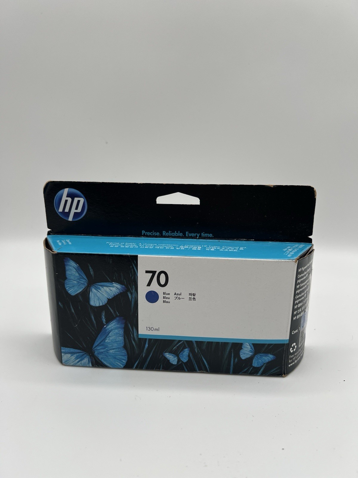 HP 70 Blue DesignJet Ink 130ml C9458A TONER Genuine OEM Sep 2018