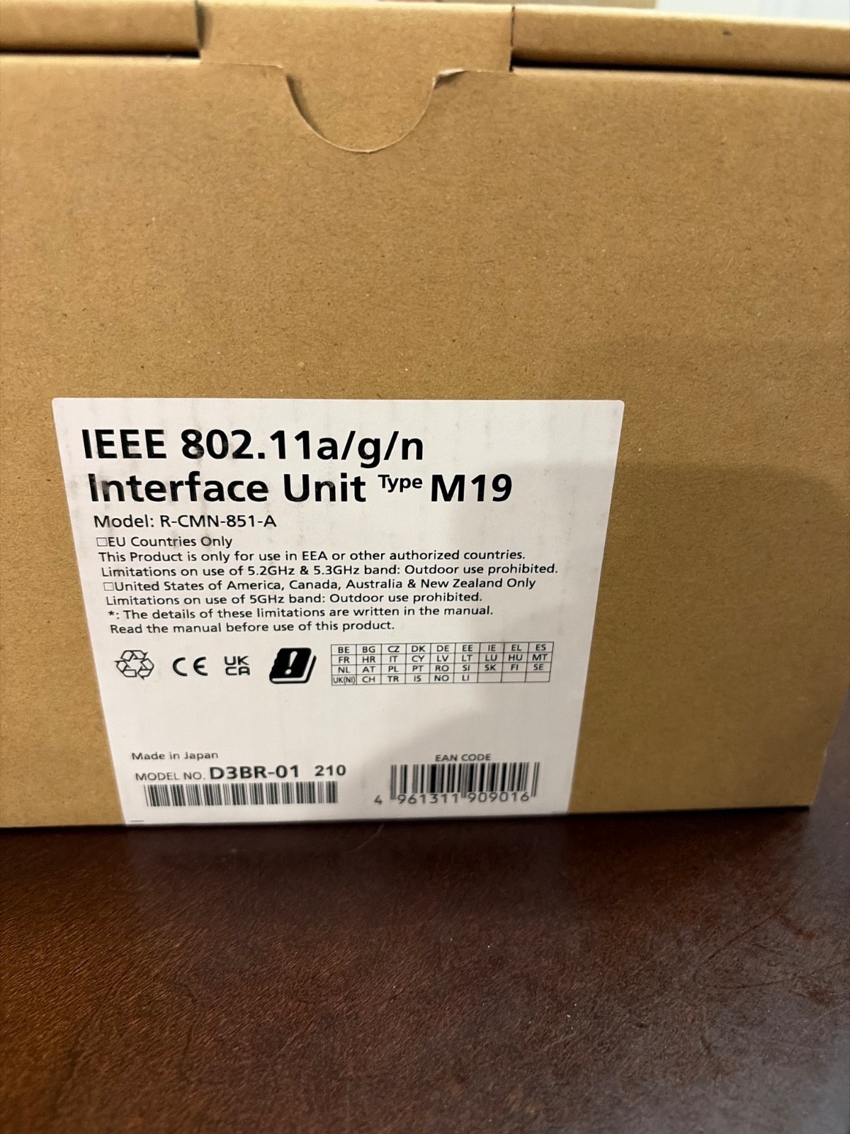 GENUINE RICOH 417493 IEEE 802.11A/G/N INTERFACE UNIT TYPE M19
