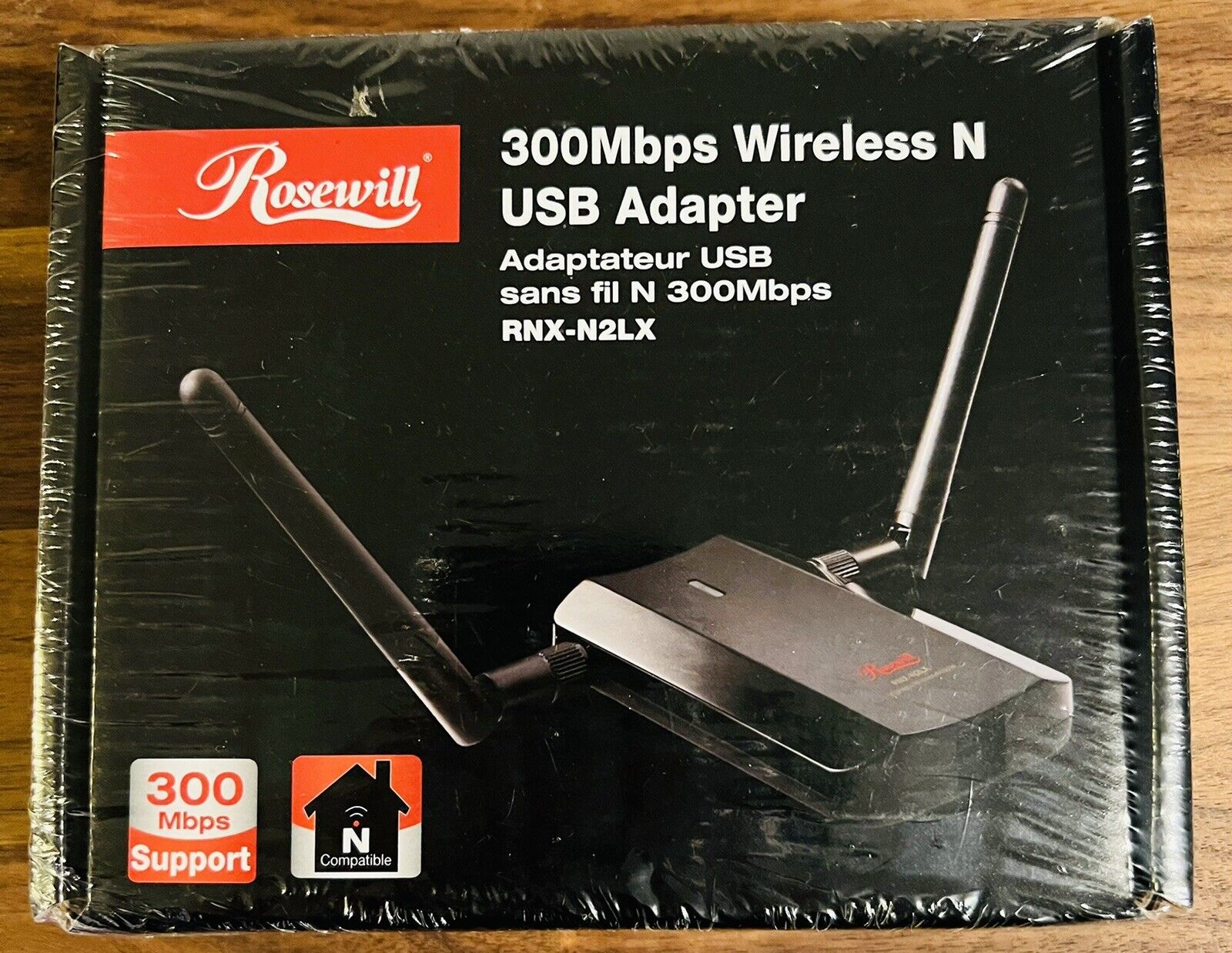 Brand New Sealed Rosewill RNX-N2LX Wireless N 300Mbps USB Adapter.