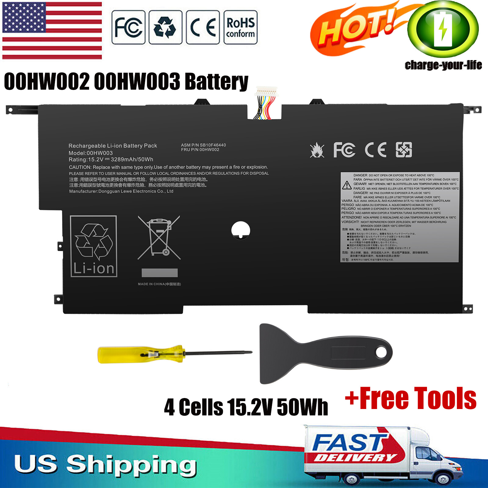 For Lenovo 45N1700 45N1701 00HW002 00HW003 SB10F46440 SB10F46441 Laptop Battery