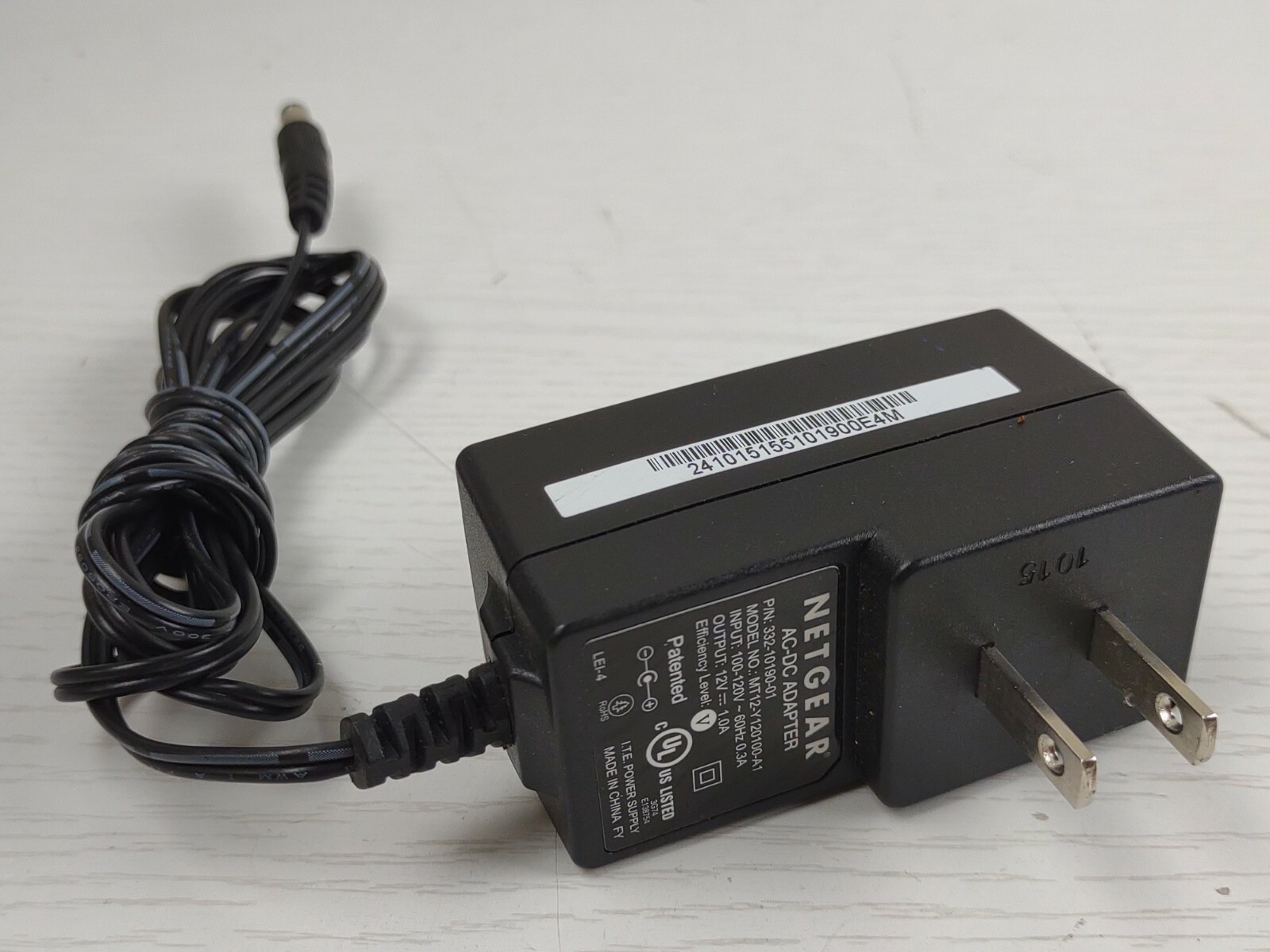 Genuine Netgear AC/DC Adapter Power Supply 332-10190-01 MT12-Y120100-A1 12V 1A 