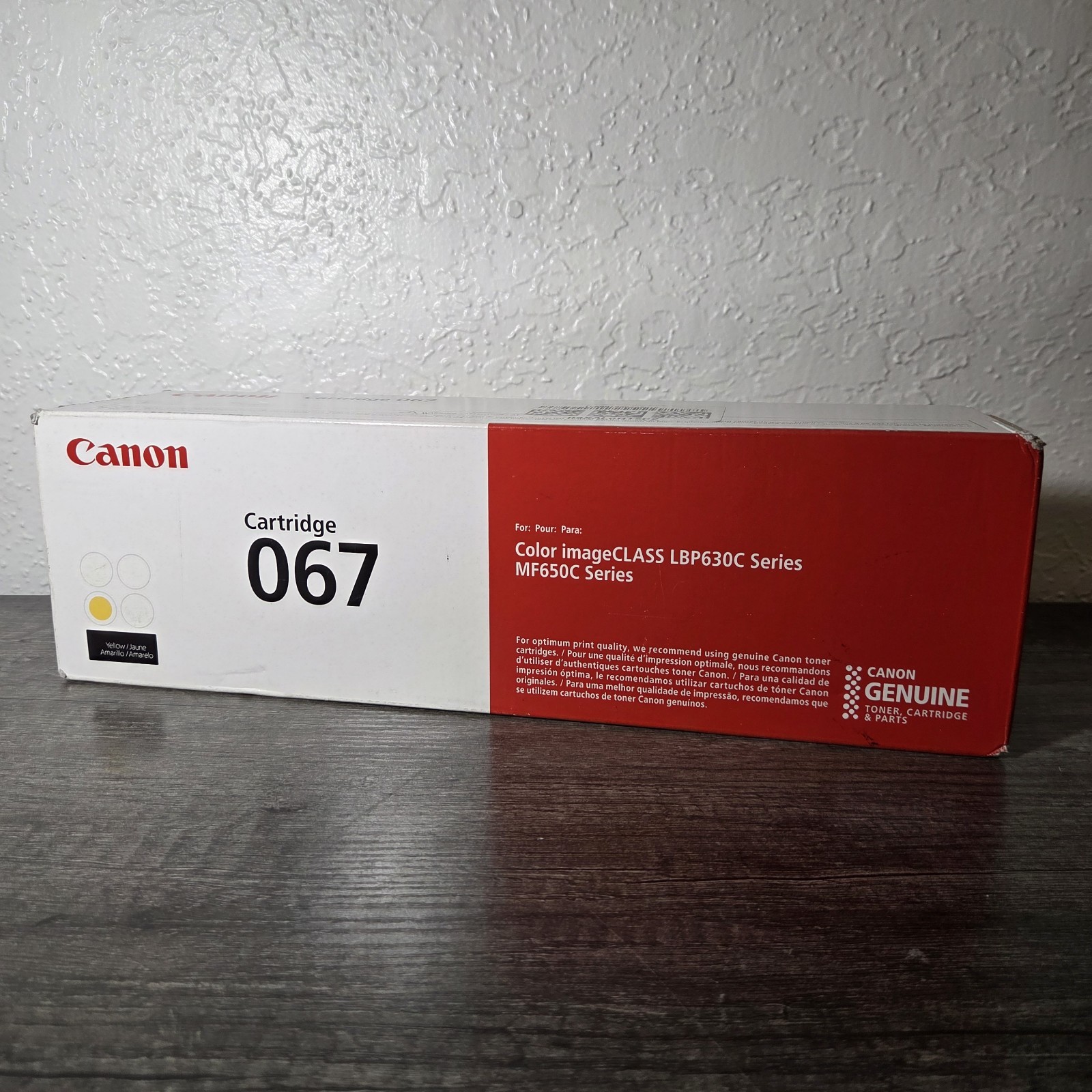 Canon 067 Yellow Genuine Original - Brand New & Factory Sealed