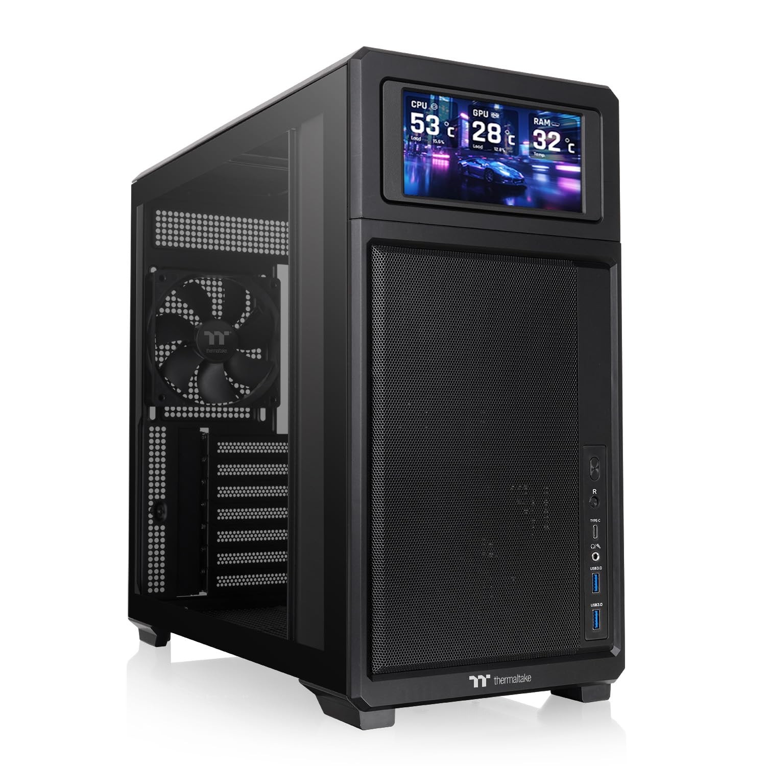 Thermaltake TR300 TG Mid Tower Chassis (ca-11m-00m1wn-01) (ca11m00m1wn01)