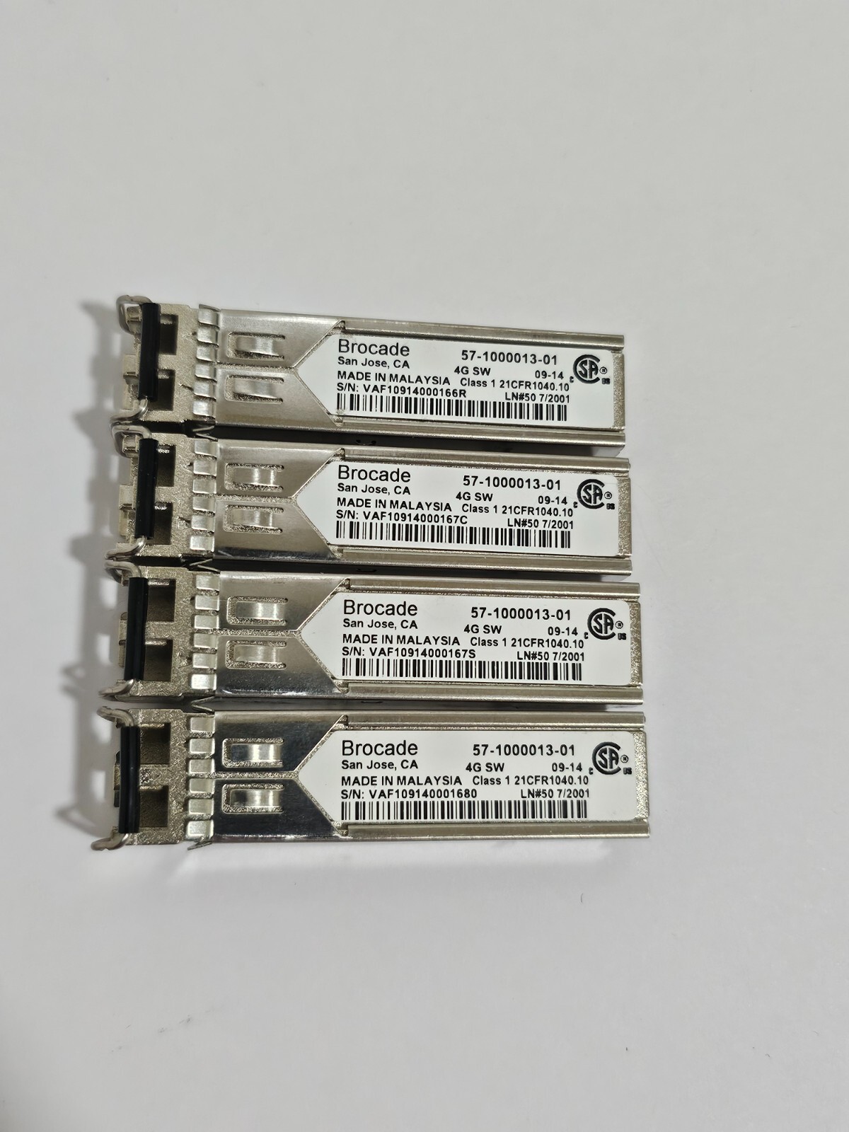 Brocade 4-Pack 57-1000013-01 4G FC SWL  XBR-000139 XBR-000141 4-Pack
