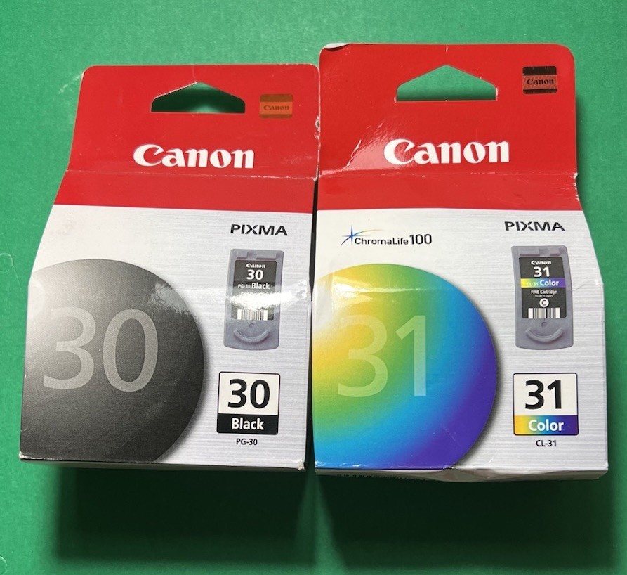 GENUINE Canon 30 31 Ink Cartridge for PIXMA iP1800 MP190 MP210 MX300-OEM INK