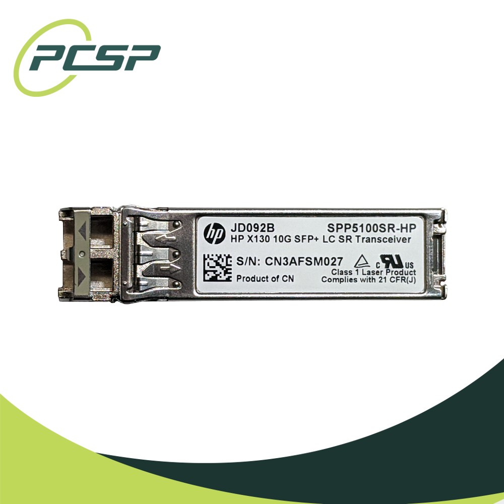 *Lot of 2* HP JD092B X130 10G SFP+ LC SR Transceiver 850nm SPP5100SR-HP