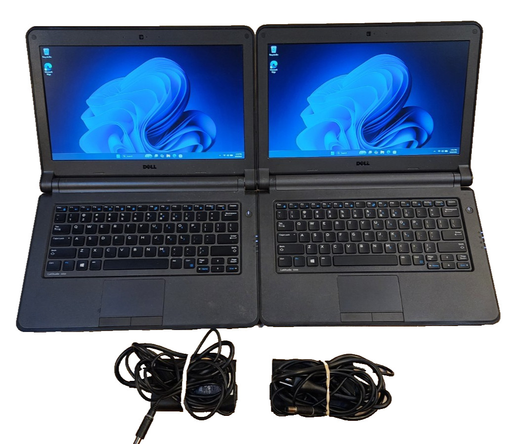 2x Lot Dell Latitude 3350 13.3" Intel Core i3-5005U 4GB RAM 128GB SSD HDMI Win11