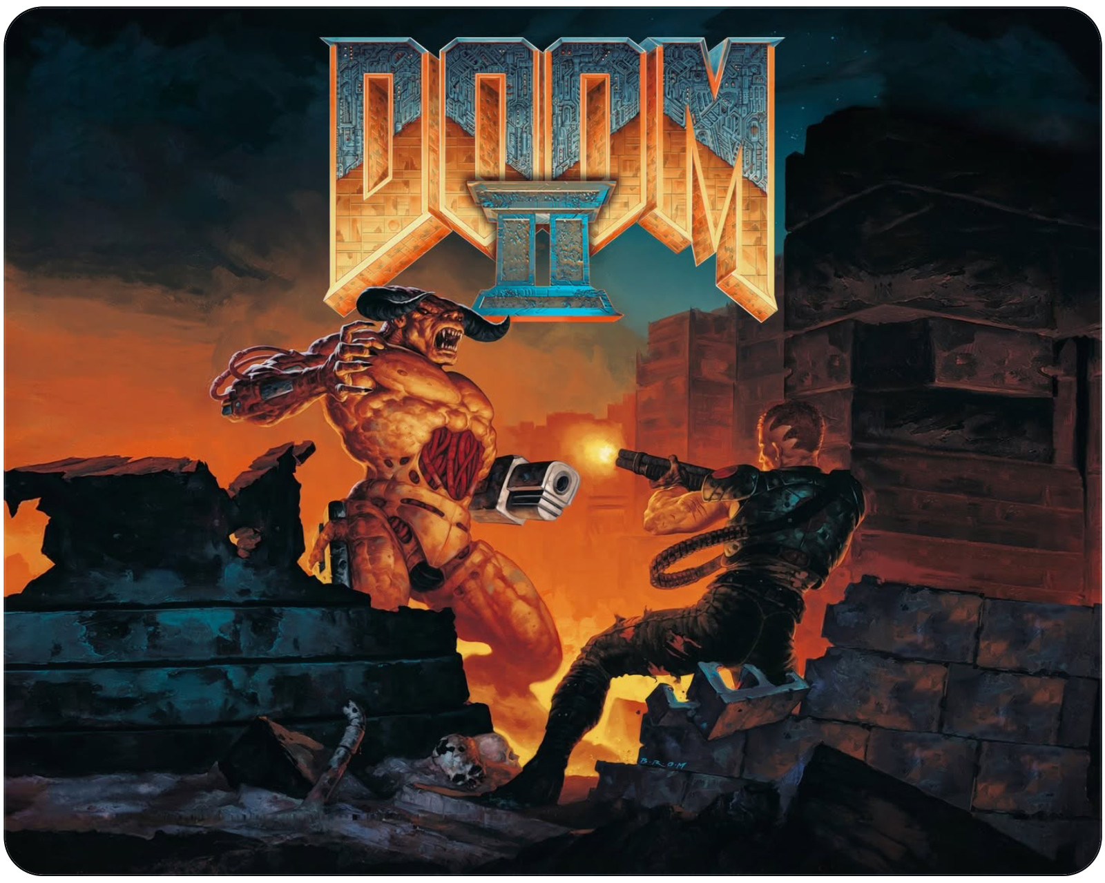Mouse Pad - Classic Doom 2 / Doom II - Great Quality, Soft Feel