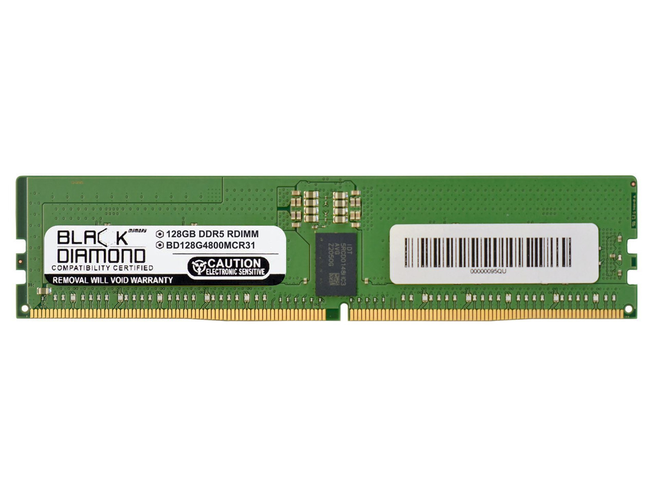Black Diamond 128GB (2Rx8) DDR5 4800 ECC REG Memory  BD128G4800MCR31