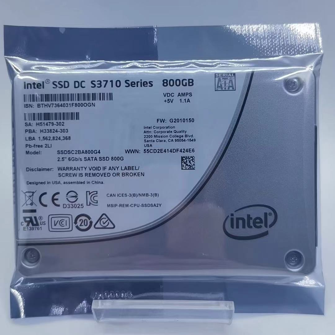 compatible Intel DC S3710 Series 800GB SSD MLC SATA 2.5" SSDSC2BA800G4 G2010140