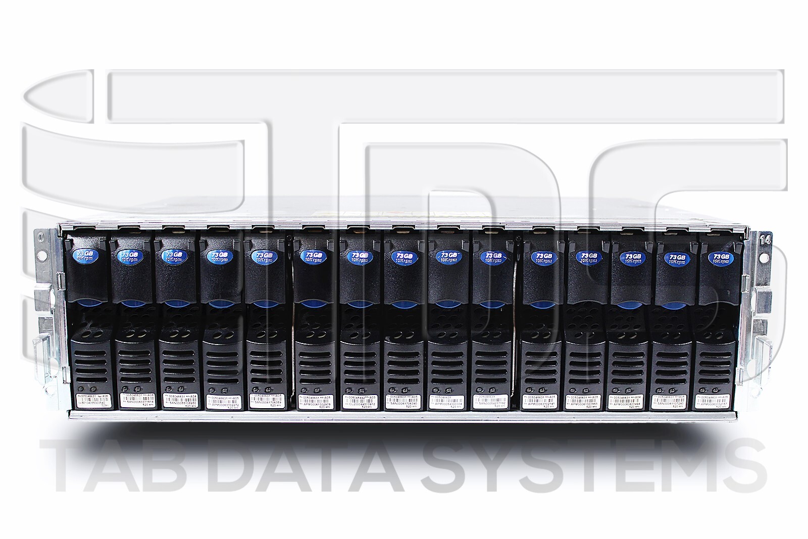 EMC Clariion CX-2PDAE DAE w/ 15x CX-2G10-73 73GB 10K 2Gbps 3.5" FC HDD CX3 CX4