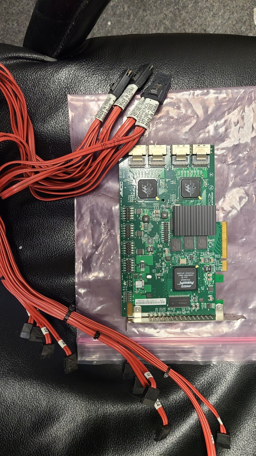 3Ware AMCC 9650SE-16ML PCIe x8 16-Port SATA II (3.0Gb/s) RAID Kit w/cbls Avid-XT