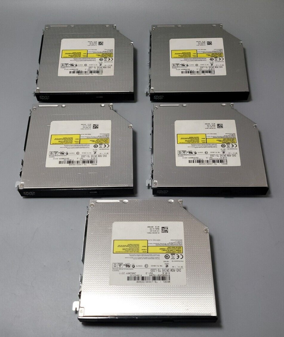 LOT OF 5 -TS-L333D/DEQHW Optical Drive 00YC8H - TOSHIBA-SAMSUNG (TS-L333)