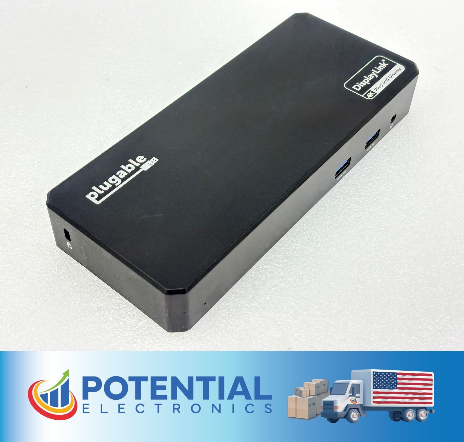 USED| Plugable UD-6950PDZ 12-in-1 USB C Triple Monitor Triple 4K Docking Station