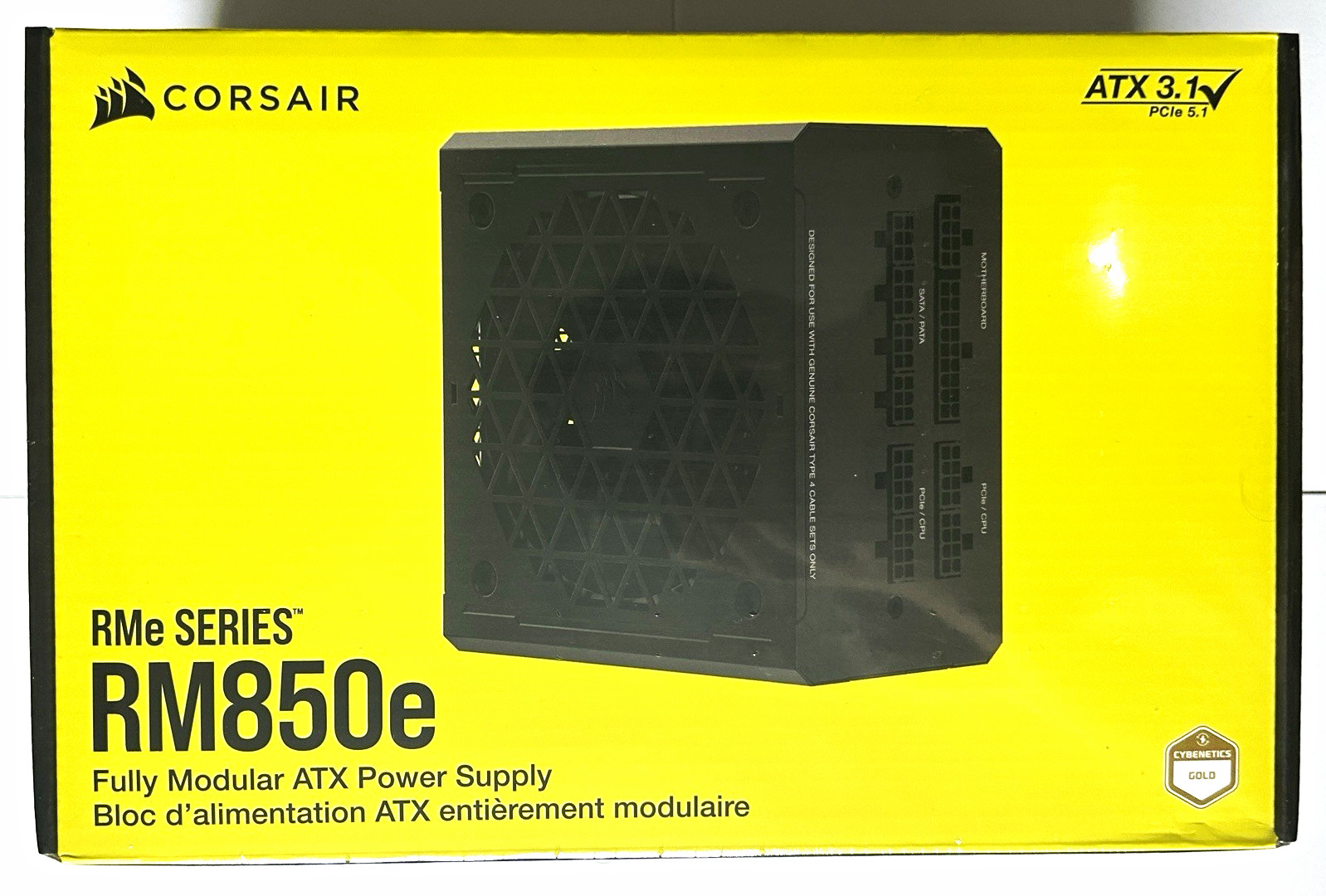 Corsair RM850e RMe 850W Fully Modular ATX PSU 12VHPWR CP-9020263-NA