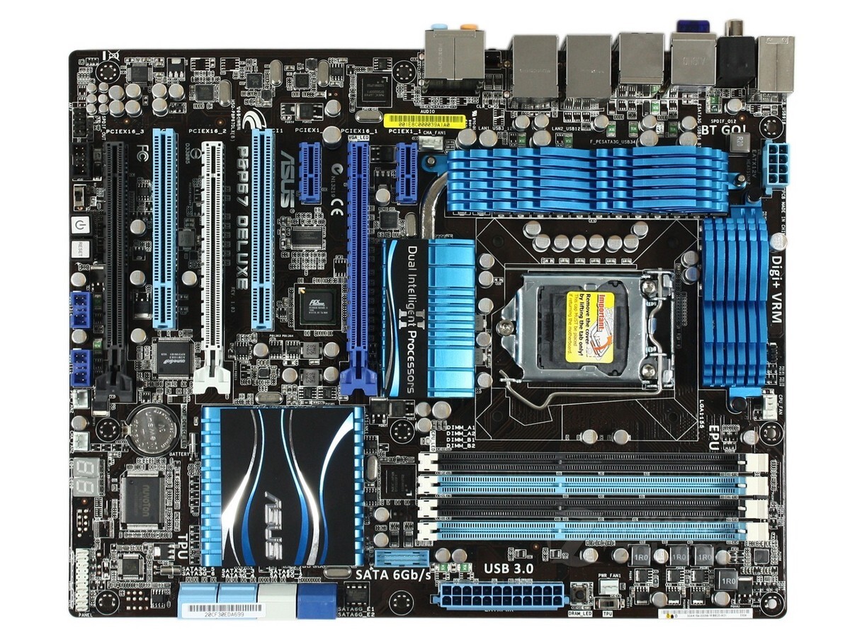 For ASUS P8P67 DELUXE motherboard P67 LGA1155 DDR3 32G ATX Tested ok