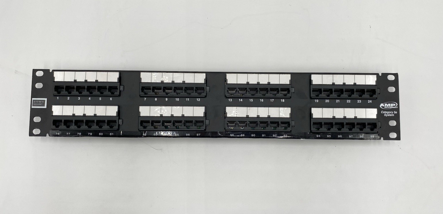 AMP CATEGORY 5e SYSTEM 48 port patch panel