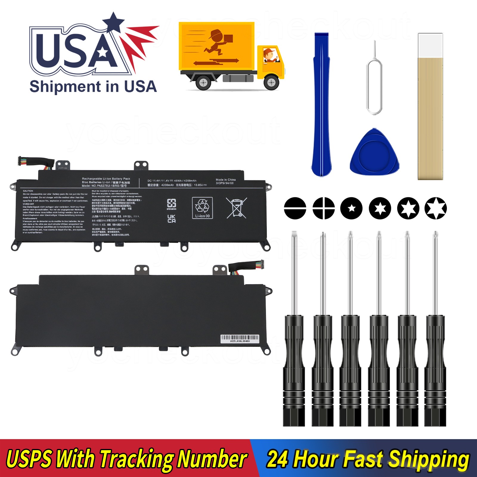 Battery For Toshiba Portege X30-D X30-E X30-F/ Tecra X40-D X40-E X40-F Series
