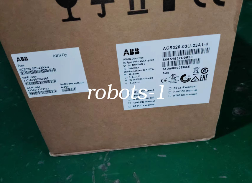 ACS320-03U-23A1-4 ABB inverter brand new FedExor DHL
