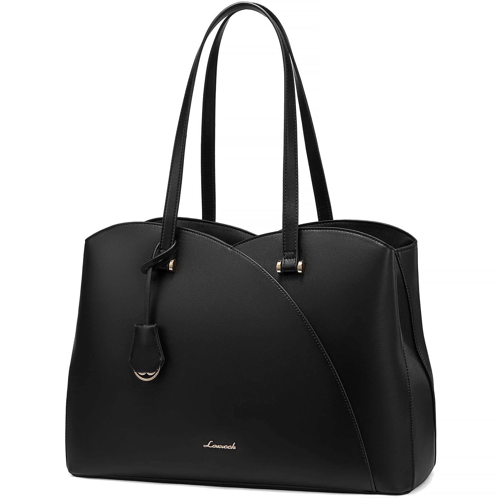 Laptop Tote Bag for Women, Work Bags Teacher Tote Bag, Leather Computer Bag Purs