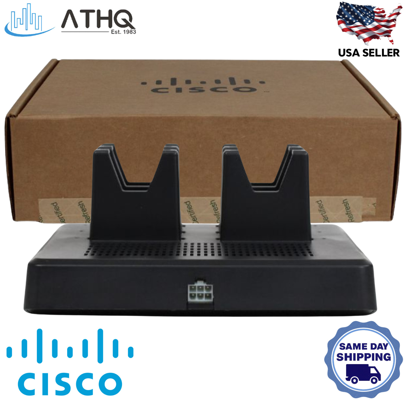 Cisco CP-840-BAT-MCHR 6-Bay Battery Charger PSU Wireless Phone 840 840S Refresh
