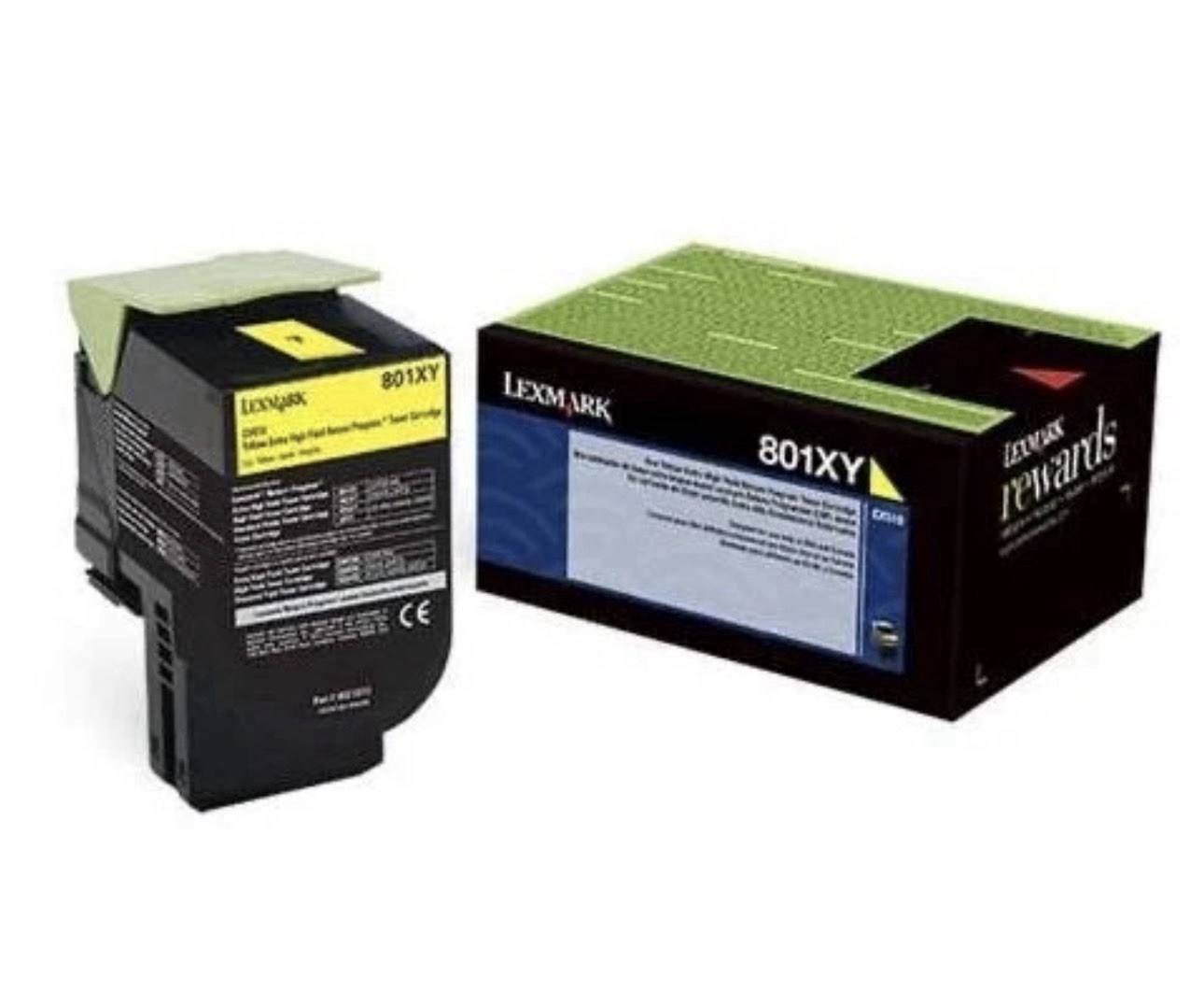 New Sealed  Genuine Lexmark  CX510 Extra High Yield Yellow Toner 801XY  80C1XY0