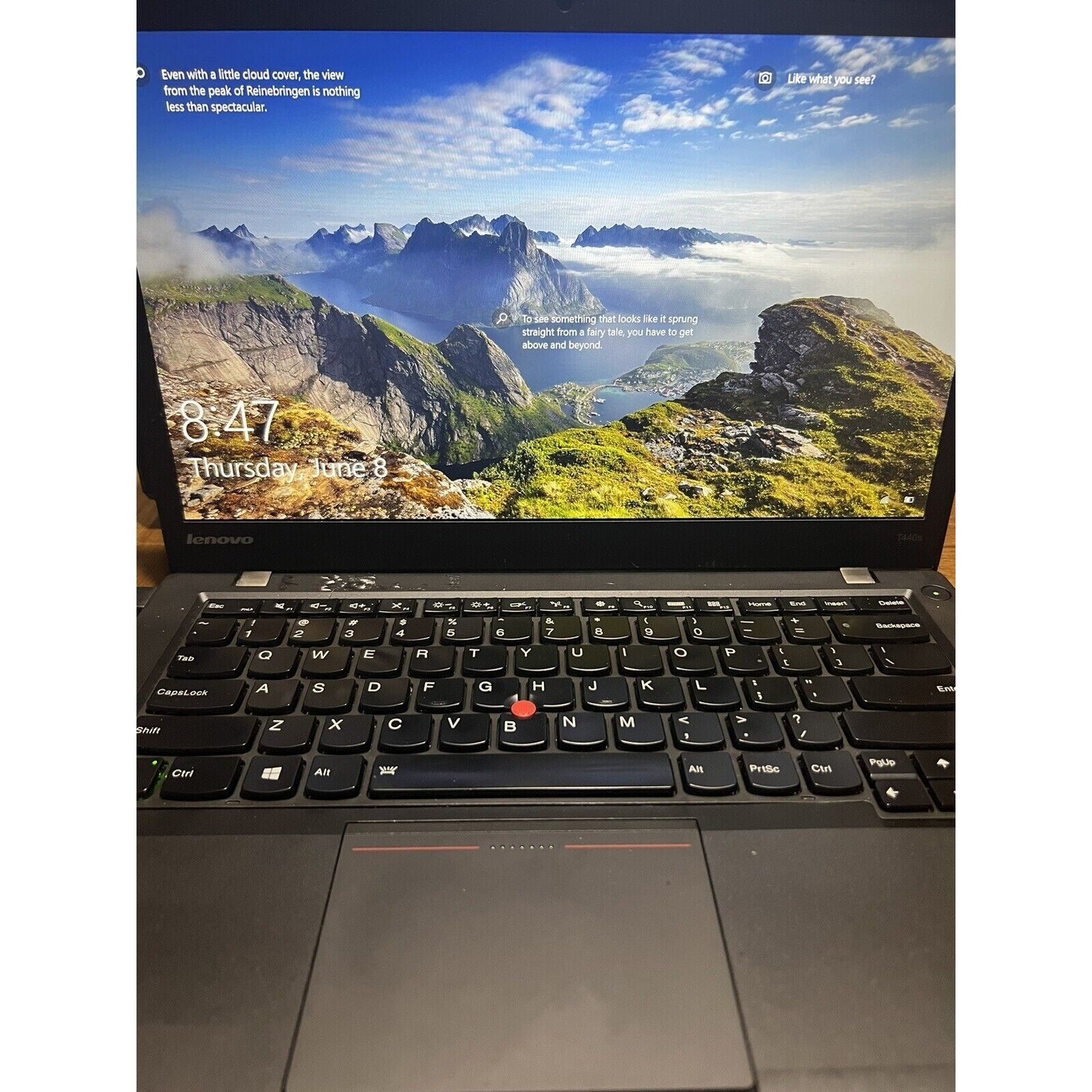 Lenovo T440s  Laptop 4th Gen i5 4200u 1.6Ghz 4GB 120GB Windows 10 pro W/ Charger