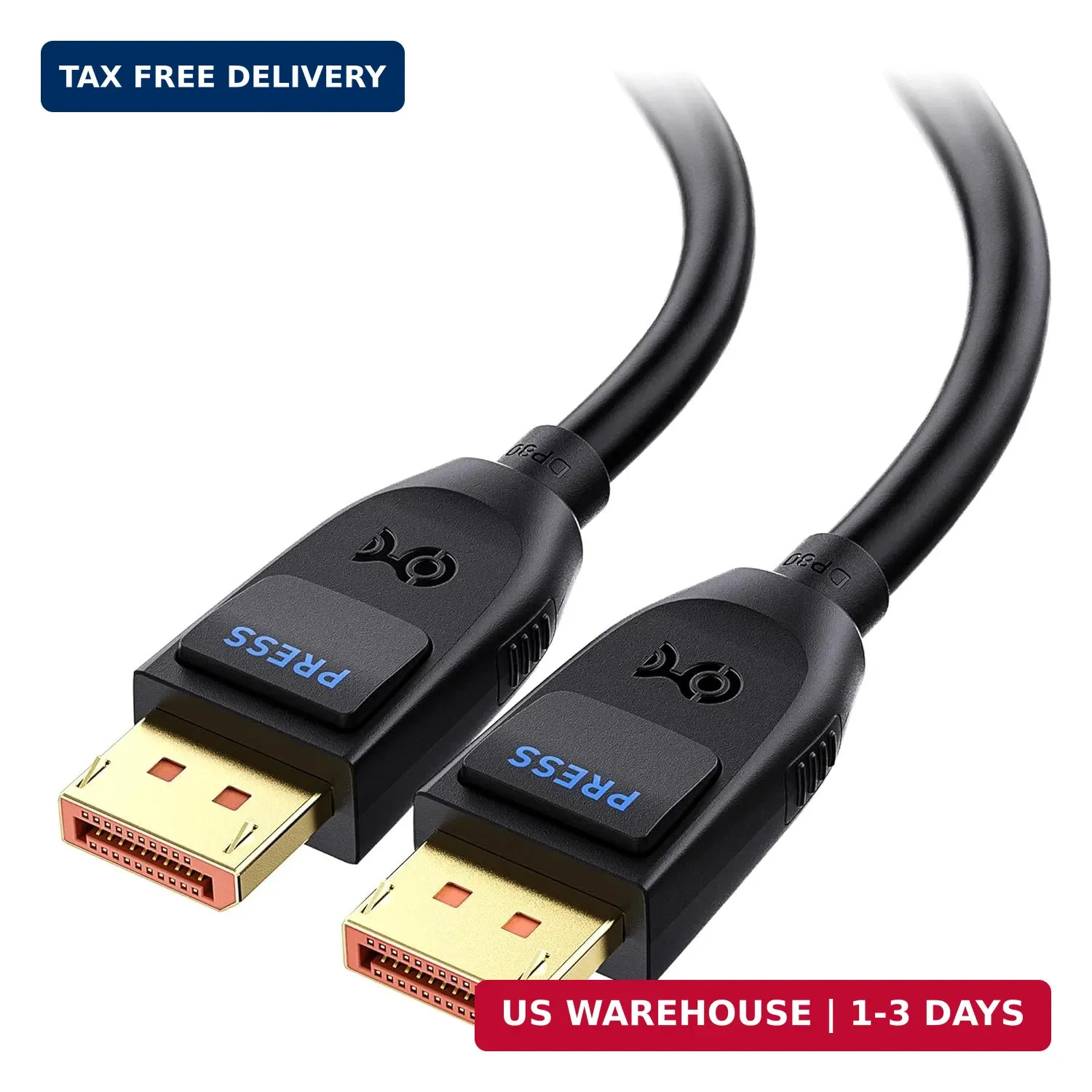 Cable Matters [VESA Certified] 80Gbps DisplayPort 2.1 Cable - 3.3ft / 1m, DP80 C