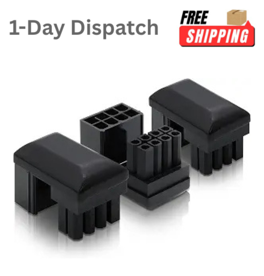 EZDIY-FAB 3PK PCIe 8-Pin 180° GPU Adapter Reverse Type Black