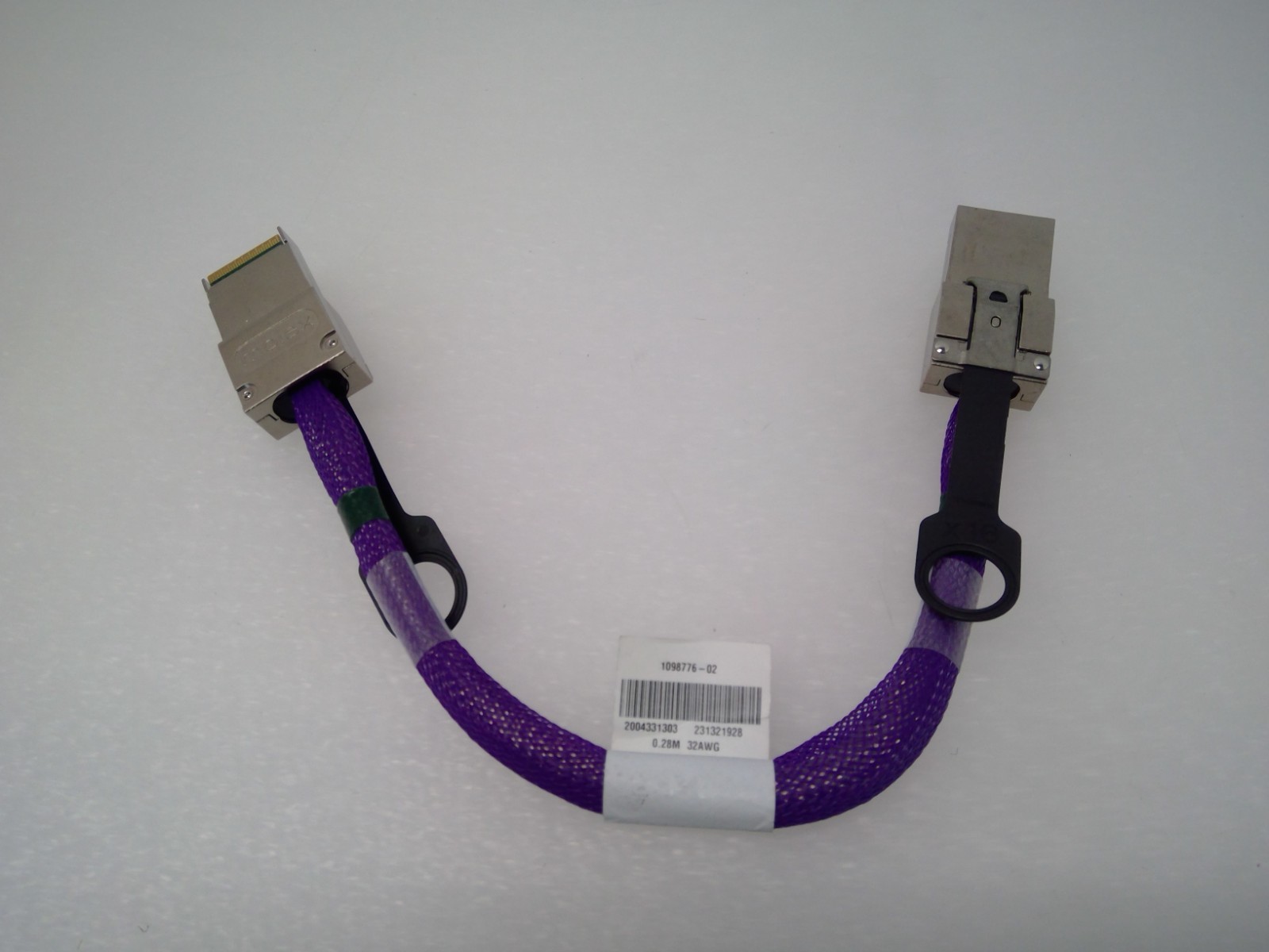 Molex 2004331303 SlimSAS SFF-8654 4i TO SlimSAS 4i Cable 0.238M 32AWG 24G GEN4