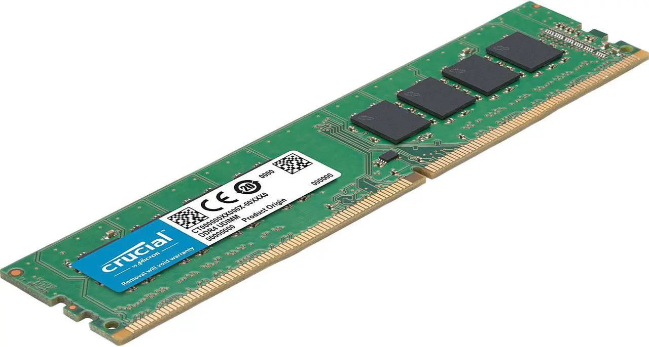 Crucial CT16G4DFD824A.M16FD DDR4 16GB (1x16GB) UDIMM Desktop Memory 2400MHz