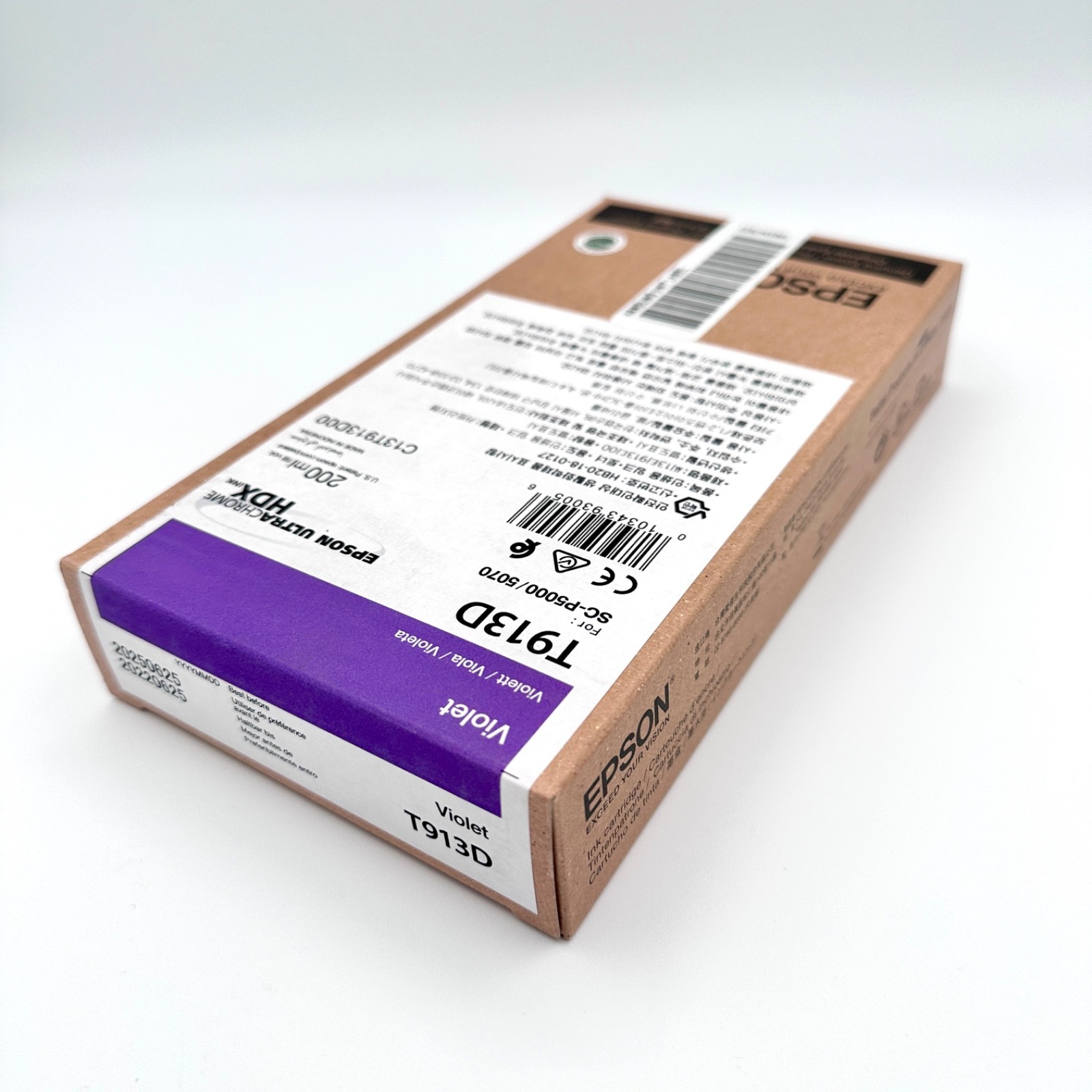 Genuine Epson T913D Violet 200ml Ink Cartridge NEW Sealed Exp 06/2025 SC-P5000