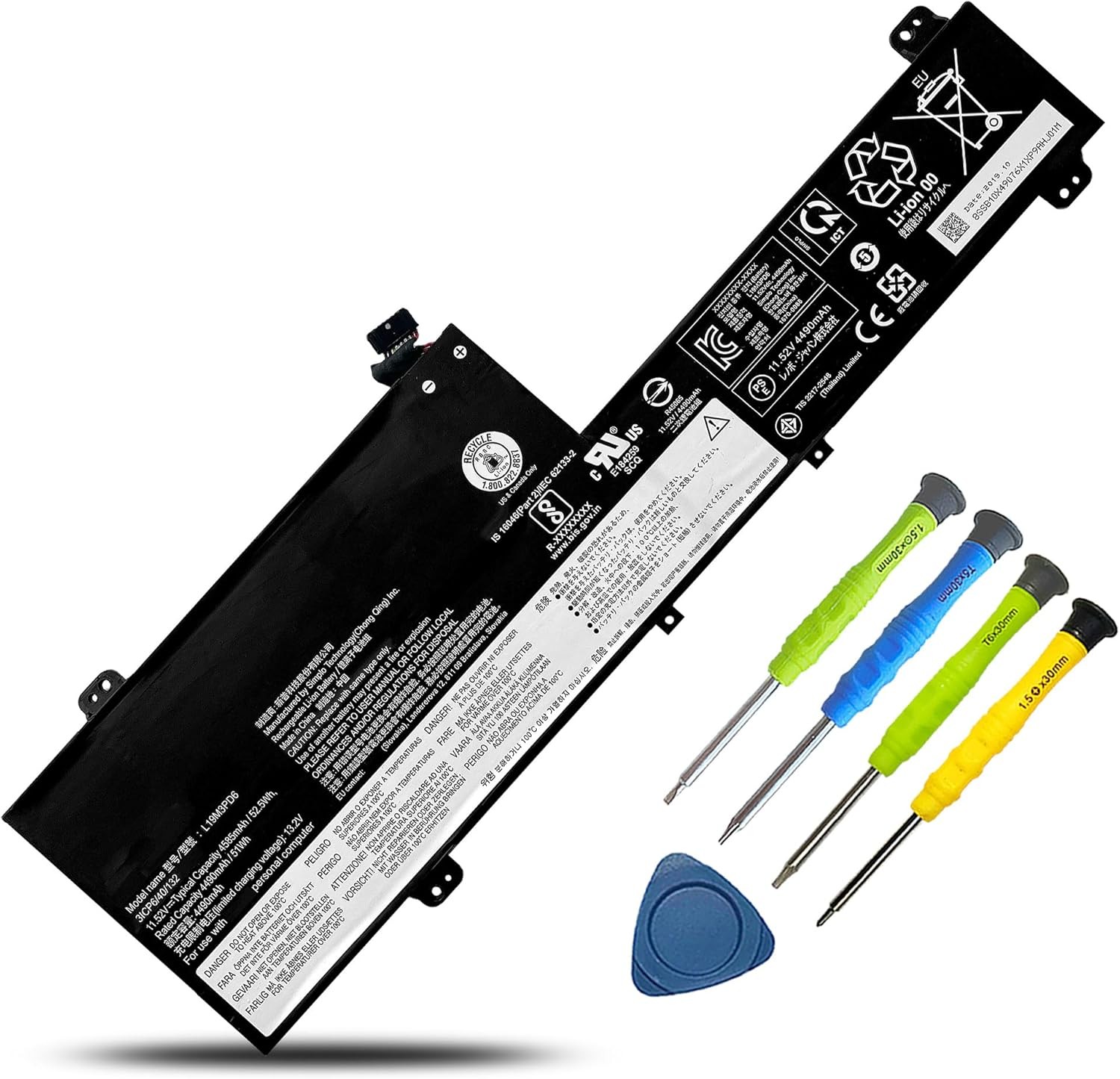 L19M3PD6 L19C3PD6 L19D3PD6 Laptop Battery Replacement for Lenovo ideapad Flex 5