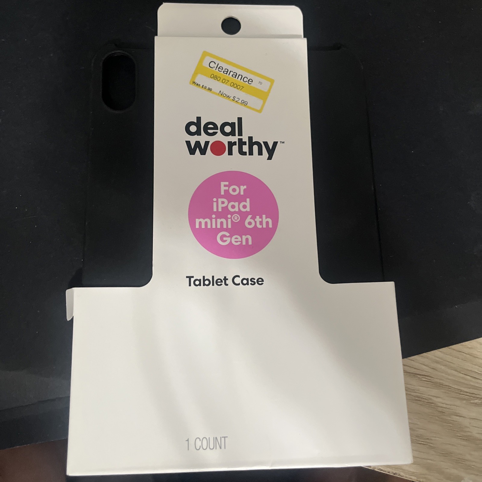 Dealworthy Tablet case iPad mini 6th Gen black and 7th gen Soft Plastic Protecto