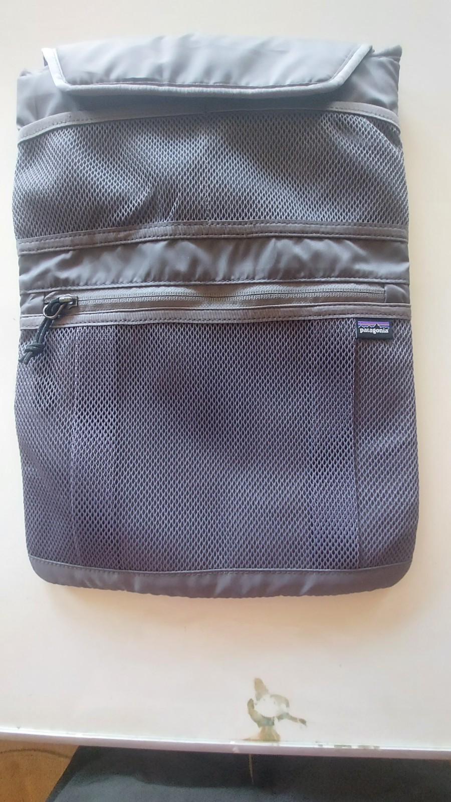 Patagonia Refugio Lap Top Sleeve Grey/Gray with Zip-Mesh Pocket
