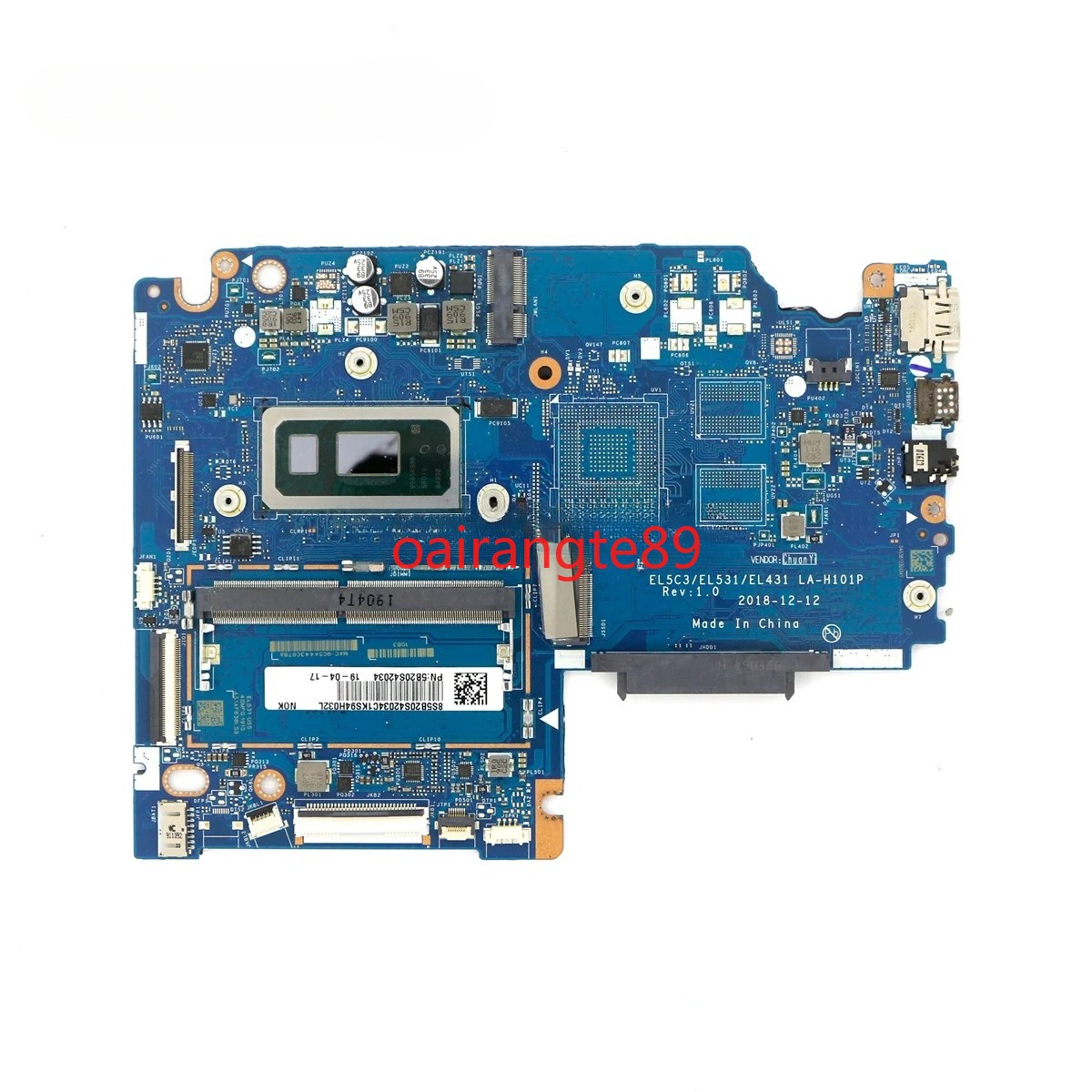 LA-H101P for Lenovo Ideapad S340-15IWL Motherboard i3-8145U i5-8265U CPU UMA 4GB